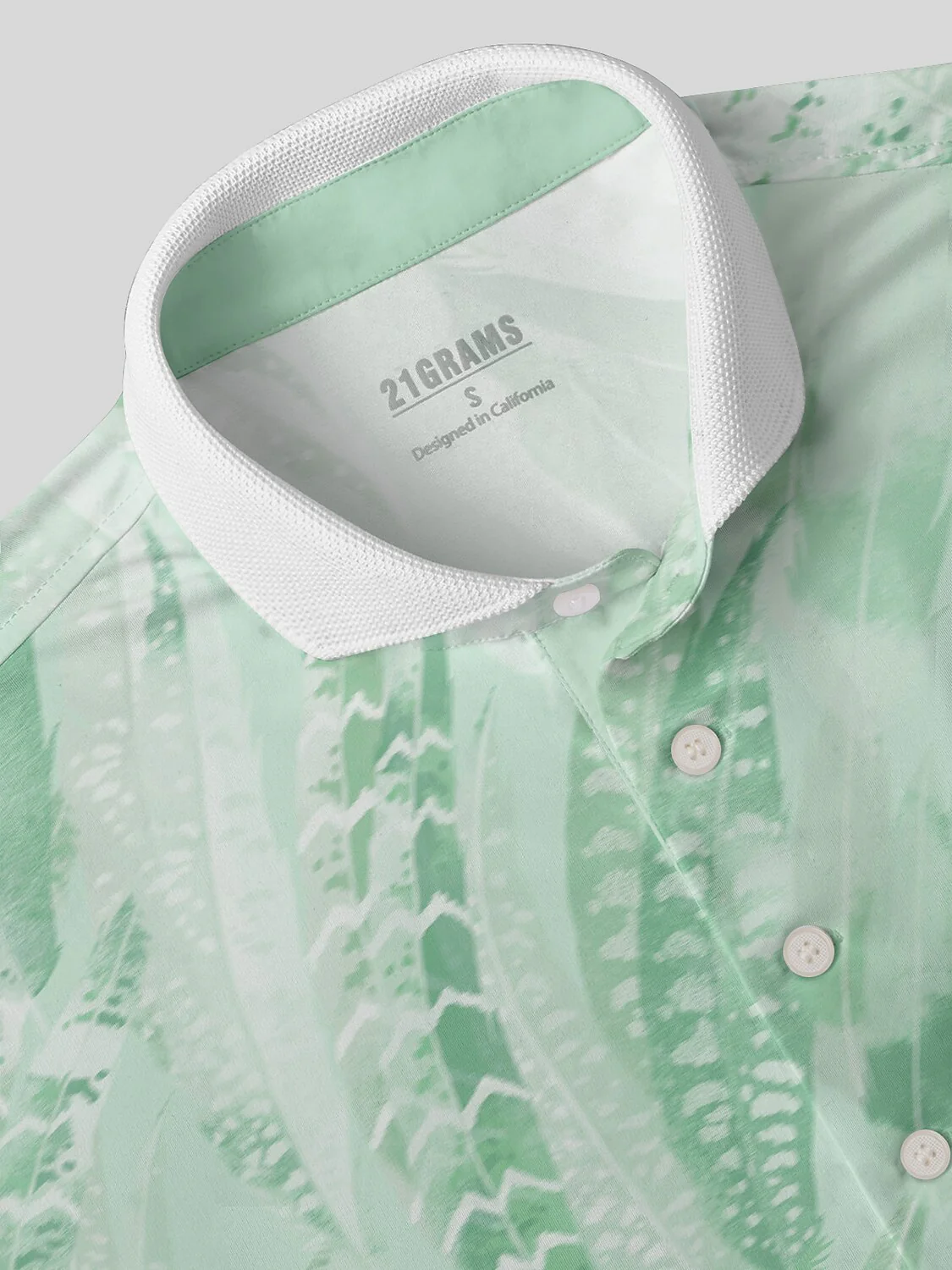 Wildlife Party Men's Ribbed Collar Polo Top UPF50+ - Image 3