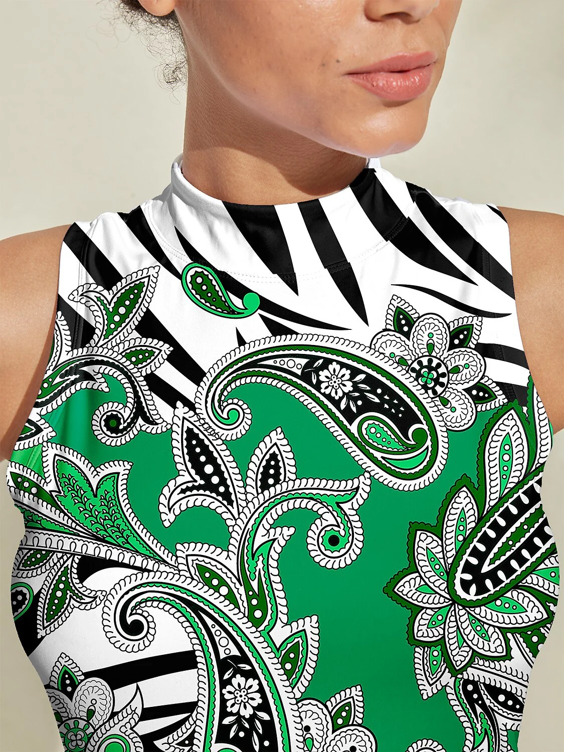 Wildlife Party Ruffle 34.5 Inch Dress For Golf Pickleball & Tennis - Image 3