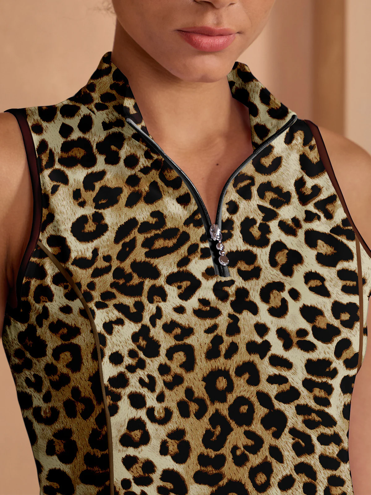 Wildlife Party Ruffle 35.5 Inch Dress For Golf Pickleball & Tennis - Image 4
