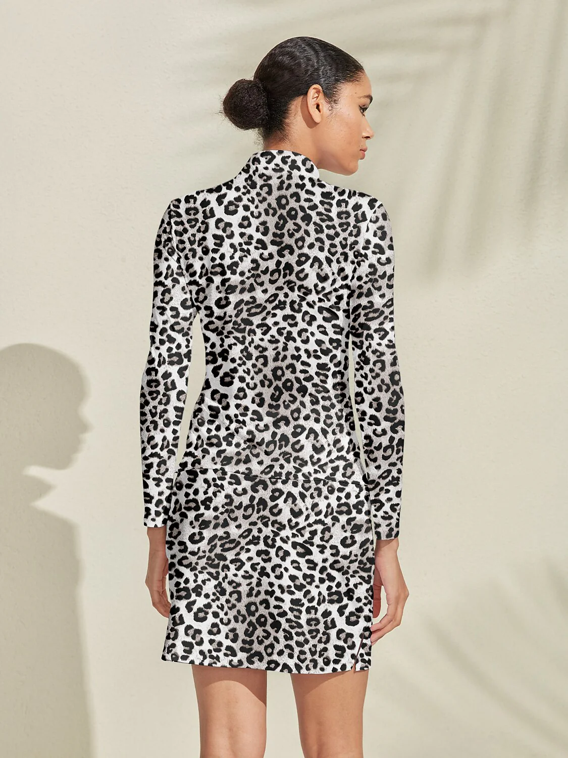 Wildlife Party Silky Golf Shirt Quarterzip UPF50+ - Image 2