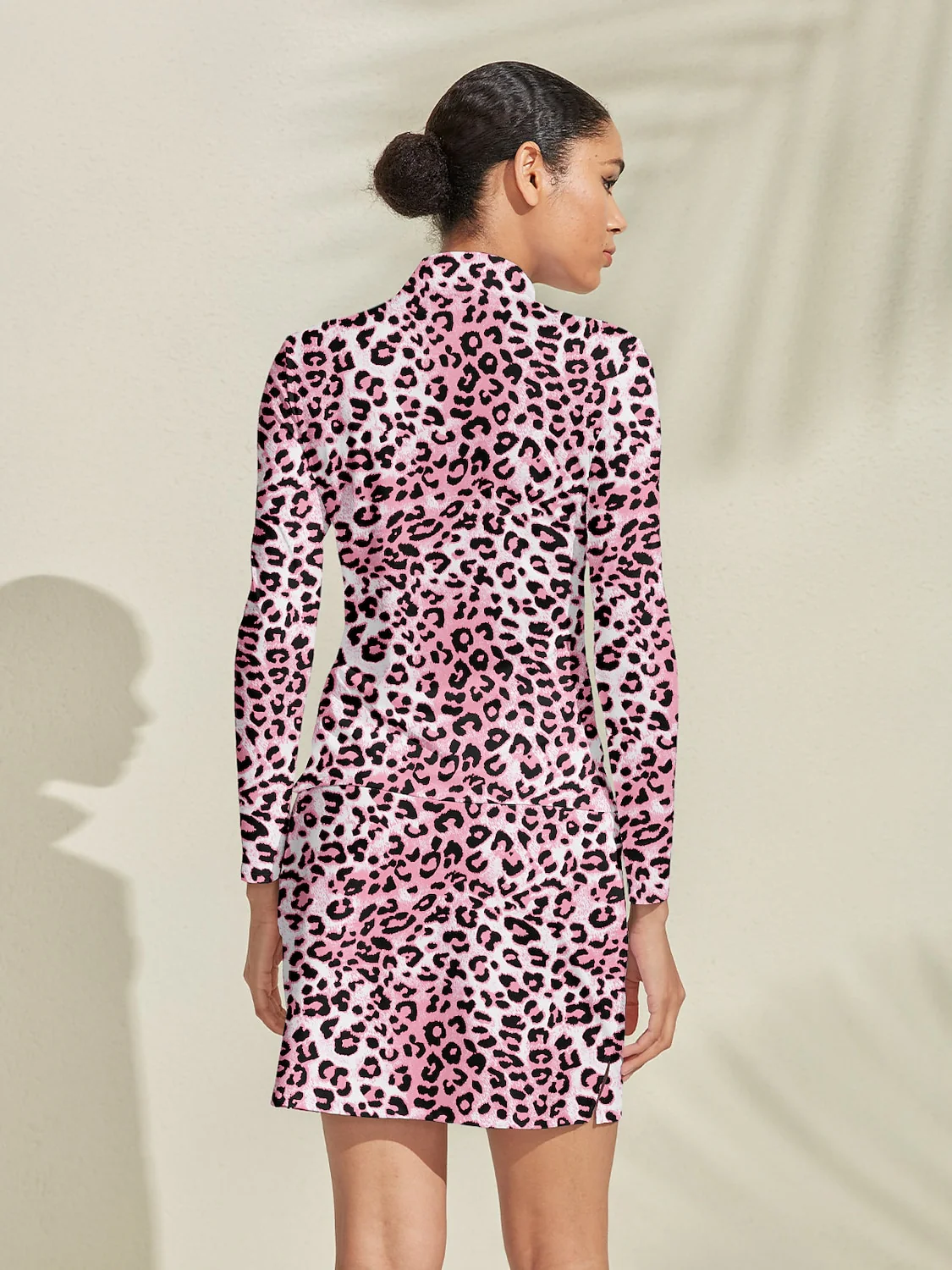 Wildlife Party Silky Golf Shirt Quarterzip UPF50+ - Image 7